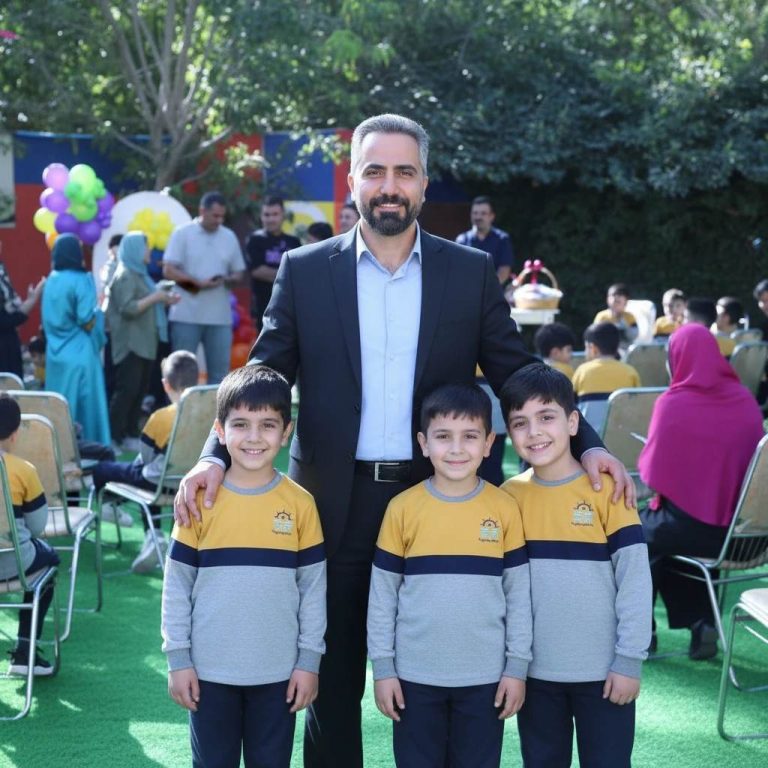 دانش‌آموزان پسر در مدرسه نور امیر در حال انجام یک پروژه گروهی، نمادی از آموزش مهارت‌های اجتماعی و همکاری برای تقویت هوش هیجانی
